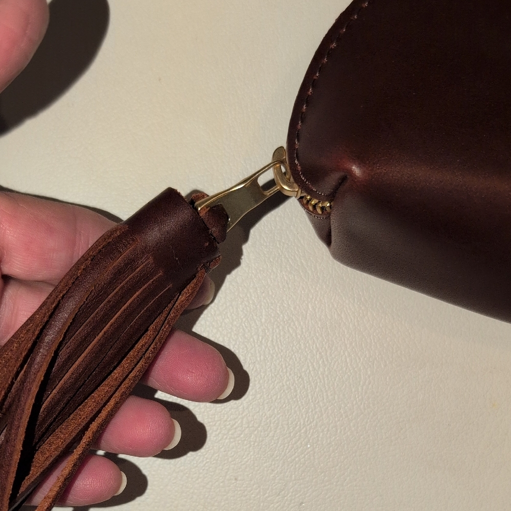 Portland Leather goods Cognac Taco Pouch - NWT - Picture 3 of 8